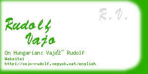 rudolf vajo business card